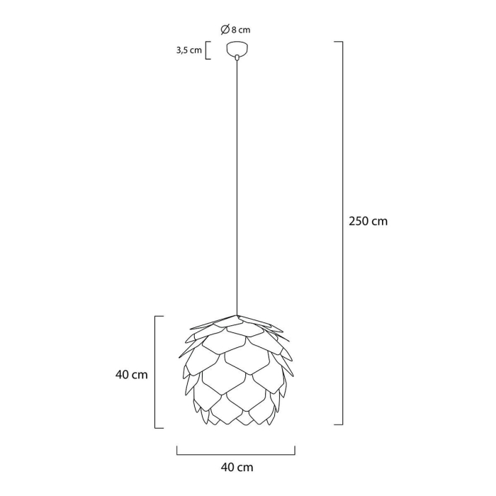 King Home Lampa wisząca CONO 43 (MD20029-430)