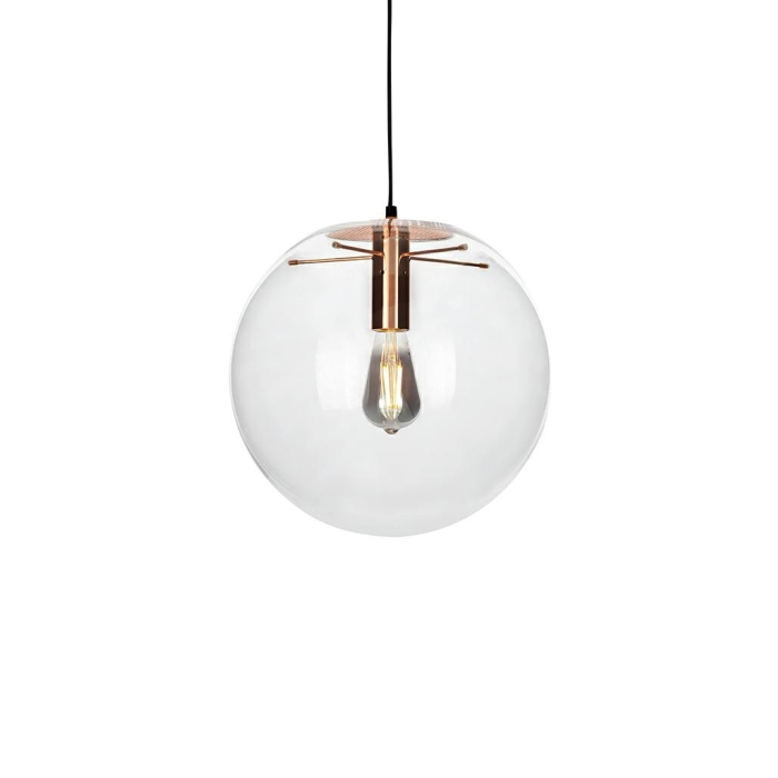 KING HOME Lampa wisząca SANDRA 20 miedziana - szkło, metal (XCP7538-20.COPPER)