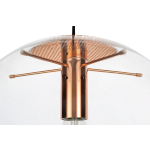 KING HOME Lampa wisząca SANDRA 20 miedziana - szkło, metal (XCP7538-20.COPPER)