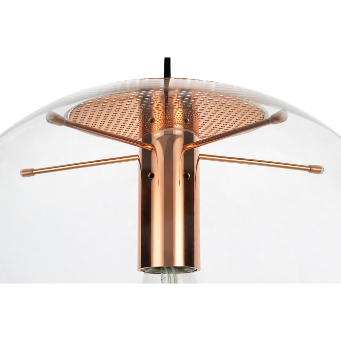 KING HOME Lampa wisząca SANDRA 20 miedziana - szkło, metal (XCP7538-20.COPPER)