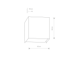 Nowodvorski CUBE Ścienna Kinkiet Max moc 1x35W G9  Grafitowy 5272
