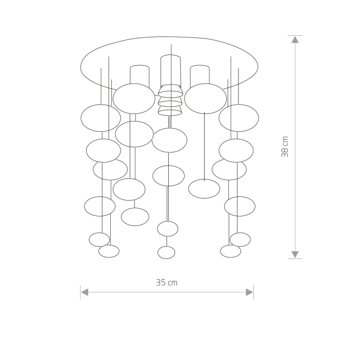 Nowodvorski SALVA E Sufitowa Plafon/Przysufitowa Max moc 5x35W GU10  Chrom 5428