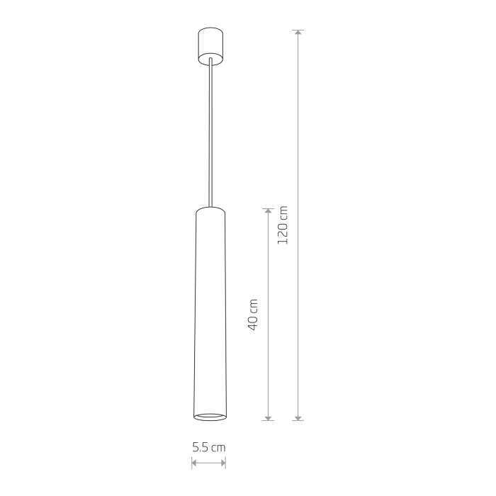 Nowodvorski EYE L Sufitowa Wisząca Max moc 1x10W only LED GU10  Biały 5455
