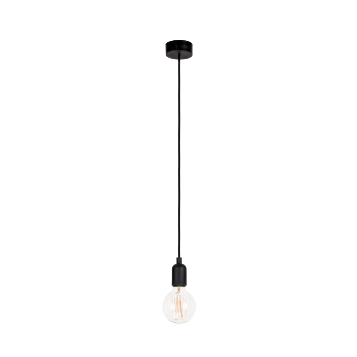 Nowodvorski SILICONE Sufitowa Wisząca Max moc 1x60W E27  Czarny 6404