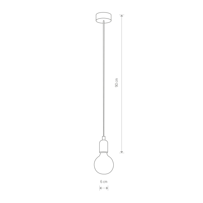 Nowodvorski SILICONE Sufitowa Wisząca Max moc 1x60W E27  Czarny 6404