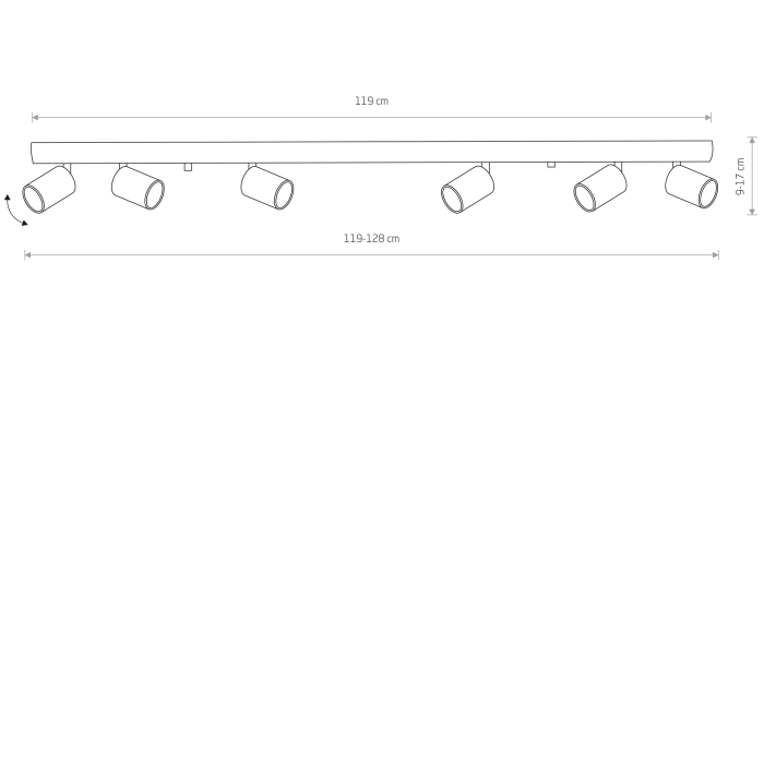 Nowodvorski EYE SPOT Reflektor/Spot Max moc 6x10W only  LED GU10  Biały 6607