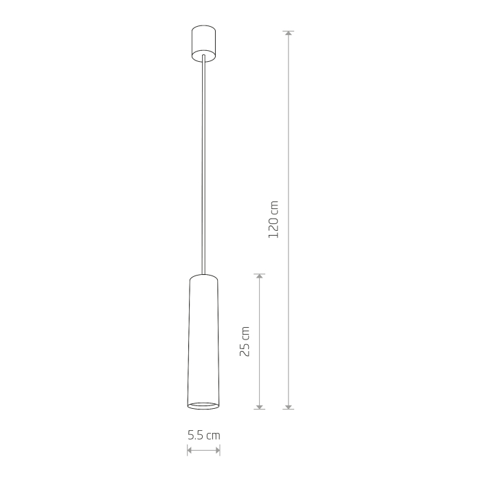 Nowodvorski EYE M Sufitowa Wisząca Max moc 1x10W only LED GU10  Czarny 6840
