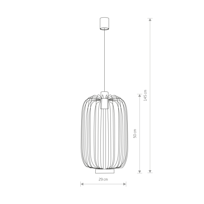 Nowodvorski CAGE Sufitowa Wisząca Max moc 1x35W GU10  Czarny 6844