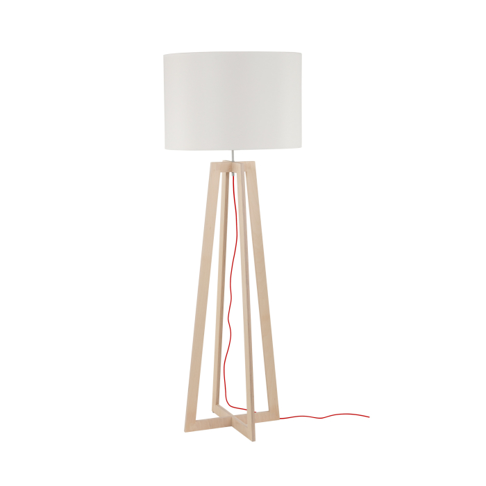 Nowodvorski ACROSS Podłogowa Max moc 1x60W E27  Naturalne drewno 6927