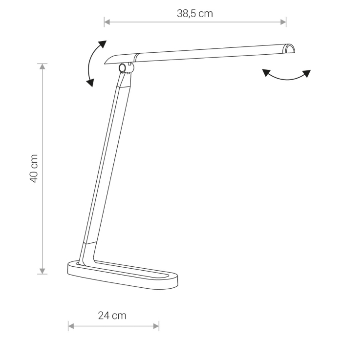 Nowodvorski CHIC LED Stołowa Max moc 7,5W LED  Czarny 8357