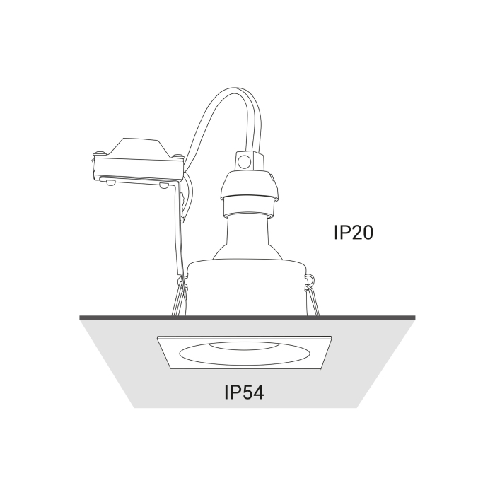 Nowodvorski DELTA Spot Podtynkowa Max moc 1x15W GU10 IP54/20 Czarny 8370