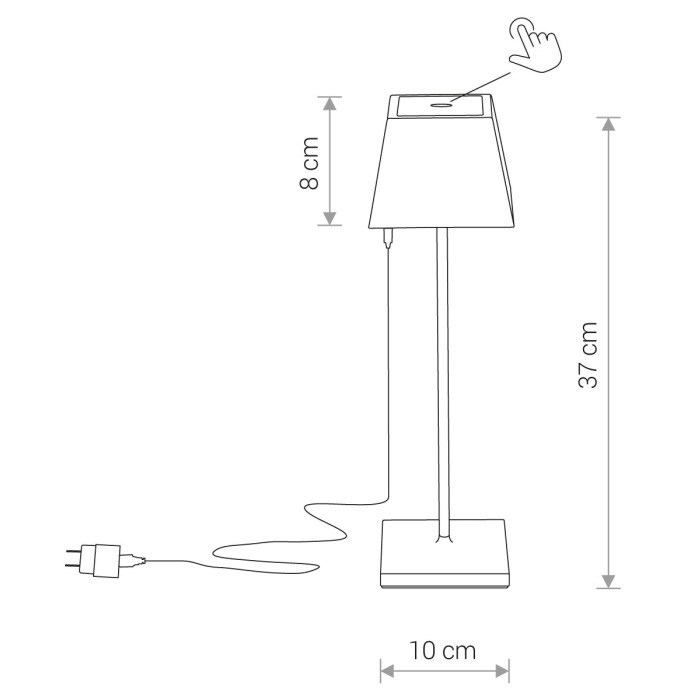 Nowodvorski MAHE LED Zewnętrzna Przenośna Max moc 2,2W LED IP54 Biały 8397