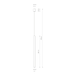 Nowodvorski LASER 1000 Sufitowa Wisząca Max moc 1x10W only LED G9  Mosiądz 8434
