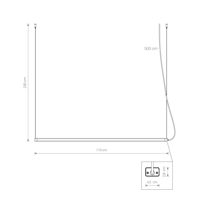 Nowodvorski CAMELEON H LED System konfigurowalny CAMELEONKlosze i oprawy Max moc 1x36W LED  Biały 8454
