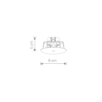 Nowodvorski CAMELEON CANOPY F System konfigurowalny CAMELEON Puszka Max moc 40W  Biały 8548