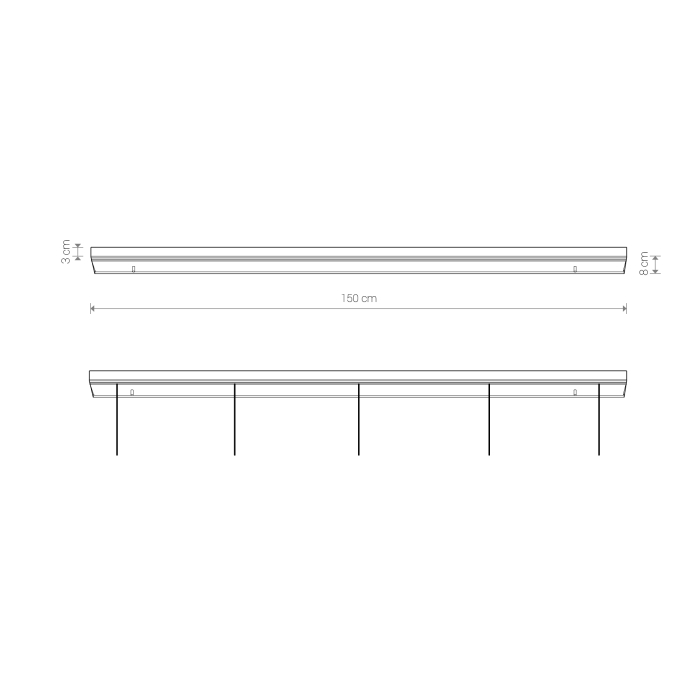 Nowodvorski CAMELEON CANOPY B 1500 II System konfigurowalny CAMELEON Puszka Max moc 40W  Biały 8560