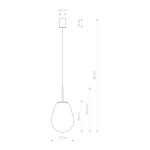 Nowodvorski PEAR S Sufitowa Wisząca Max moc 40W E27  Transparentny 8673