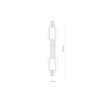 Nowodvorski CTLS RECESSED POWER FLEX CONNECTOR Oświetlenie komercyjneSystemy konfigurowalne Akcesoria Podtynkowe Max moc 16A, 3