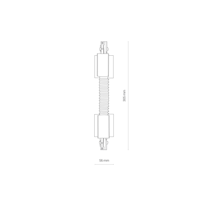 Nowodvorski CTLS RECESSED POWER FLEX CONNECTOR BL Oświetlenie komercyjneSystemy konfigurowalne Akcesoria Podtynkowe Max moc 16A