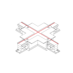 Nowodvorski CTLS RECESSED POWER X CONNECTOR Oświetlenie komercyjneSystemy konfigurowalne Akcesoria Podtynkowe Max moc 16A, 3,7k