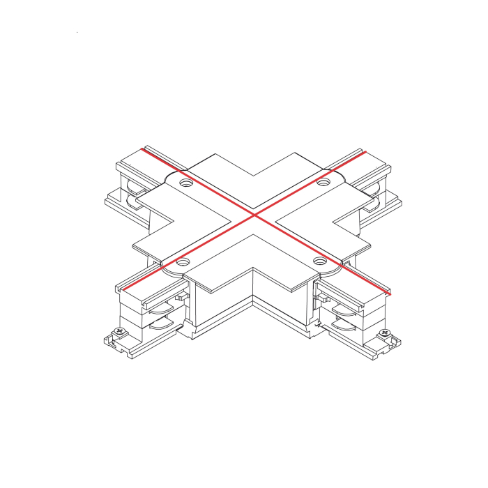 Nowodvorski CTLS RECESSED POWER X CONNECTOR Oświetlenie komercyjneSystemy konfigurowalne Akcesoria Podtynkowe Max moc 16A, 3,7k