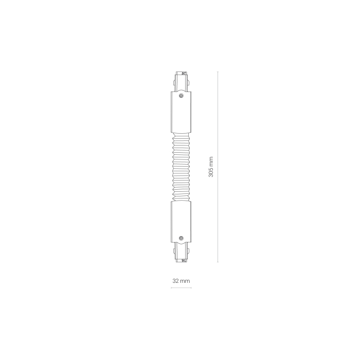 Nowodvorski CTLS POWER FLEX CONNECTOR Oświetlenie komercyjneSystemy konfigurowalne Akcesoria Natynkowe Max moc 16A, 3,7kVA  Bia