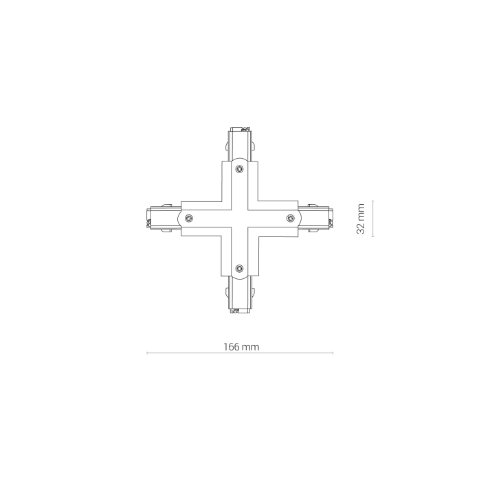Nowodvorski CTLS POWER X CONNECTOR Oświetlenie komercyjneSystemy konfigurowalne Akcesoria Natynkowe Max moc 16A, 3,7kVA  Biały