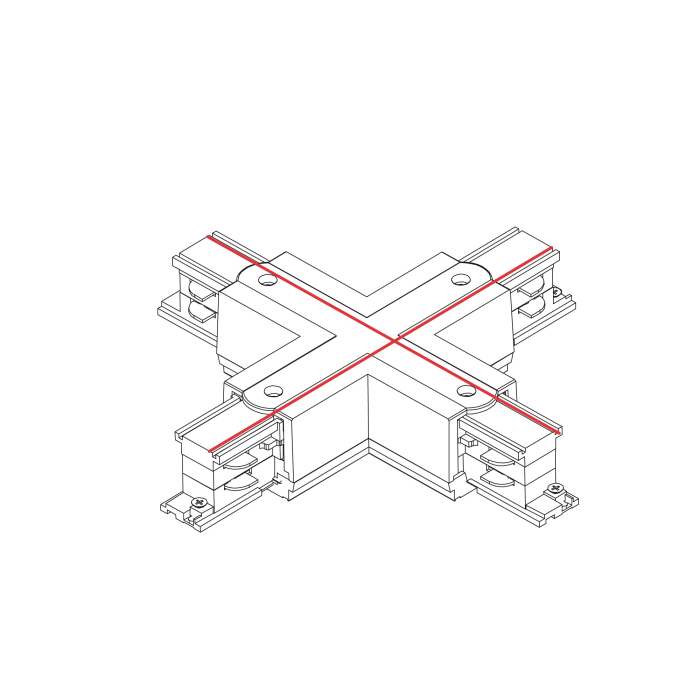 Nowodvorski CTLS POWER X CONNECTOR Oświetlenie komercyjneSystemy konfigurowalne Akcesoria Natynkowe Max moc 16A, 3,7kVA  Czarny