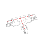 Nowodvorski CTLS POWER T CONNECTOR RIGHT2 T-R2 Oświetlenie komercyjneSystemy konfigurowalne Akcesoria Natynkowe Max moc 16A, 3,