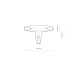 Nowodvorski CTLS POWER T CONNECTOR RIGHT2 T-R2 Oświetlenie komercyjneSystemy konfigurowalne Akcesoria Natynkowe Max moc 16A, 3,