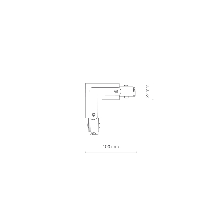 Nowodvorski CTLS POWER L CONNECTOR LEFT L-L Oświetlenie komercyjneSystemy konfigurowalne Akcesoria Natynkowe Max moc 16A, 3,7kV