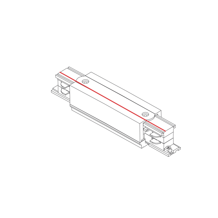 Nowodvorski CTLS POWER STRAIGHT CONNECTOR Oświetlenie komercyjneSystemy konfigurowalne Akcesoria Natynkowe Max moc 16A, 3,7kVA