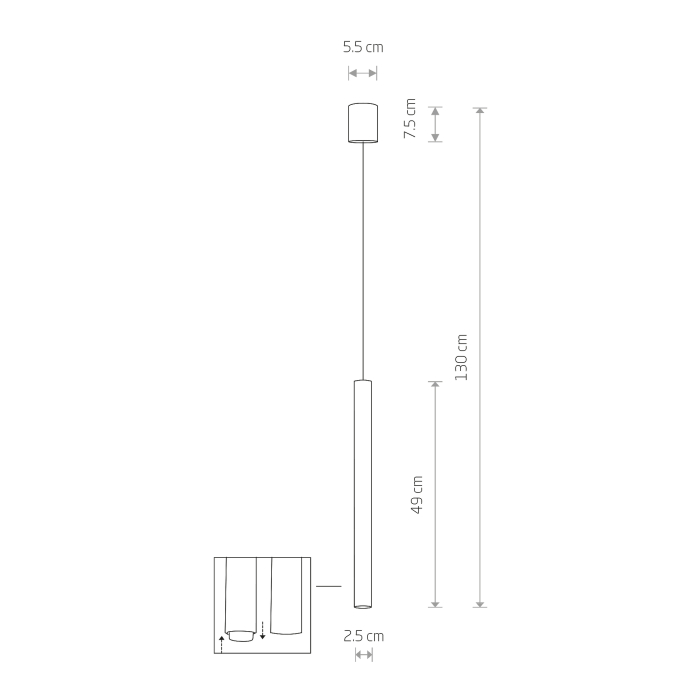 Nowodvorski LASER 490 Sufitowa Wisząca Max moc 1x10W only LED G9  Biały 8796