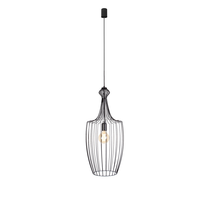 Nowodvorski LUKSOR L Sufitowa Wisząca Max moc 1x60W E27  Czarny 8847