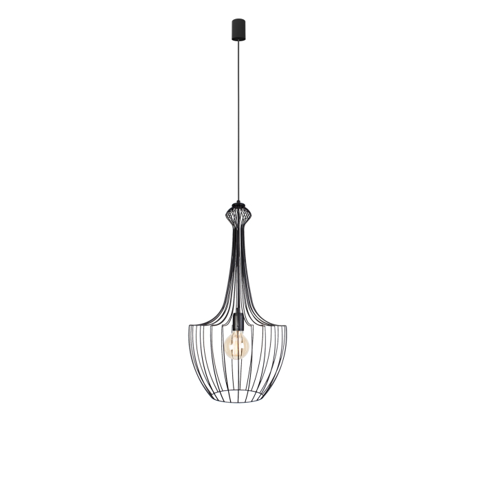 Nowodvorski LUKSOR S Sufitowa Wisząca Max moc 1x60W E27  Czarny 8851