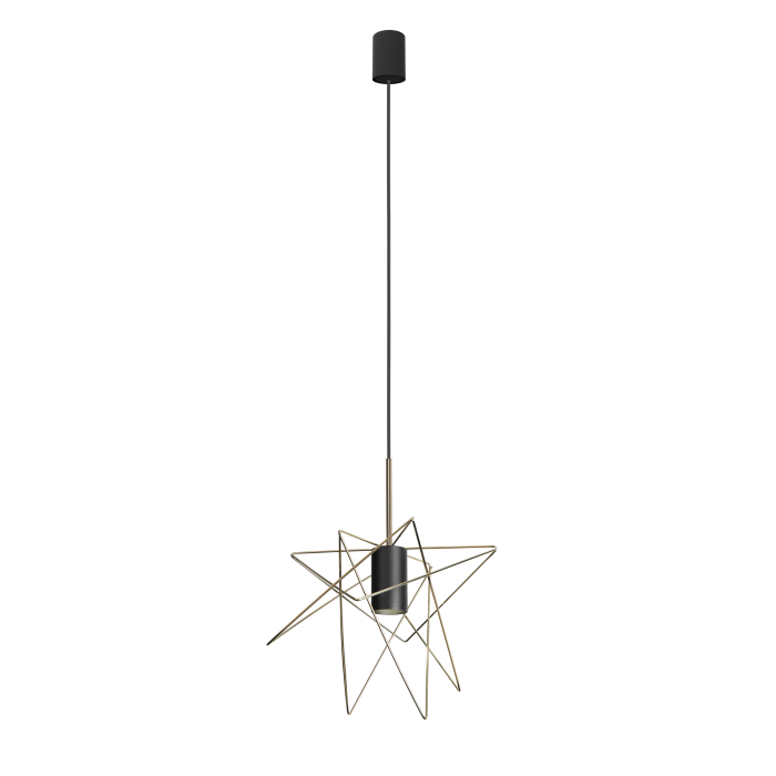 Nowodvorski GSTAR Sufitowa Wisząca Max moc 1x10W only LED GU10  Mosiądz 8854