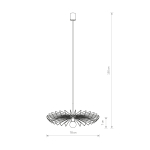 Nowodvorski UMBRELLA Sufitowa Wisząca Max moc 1x60W E27  Czarny 8873