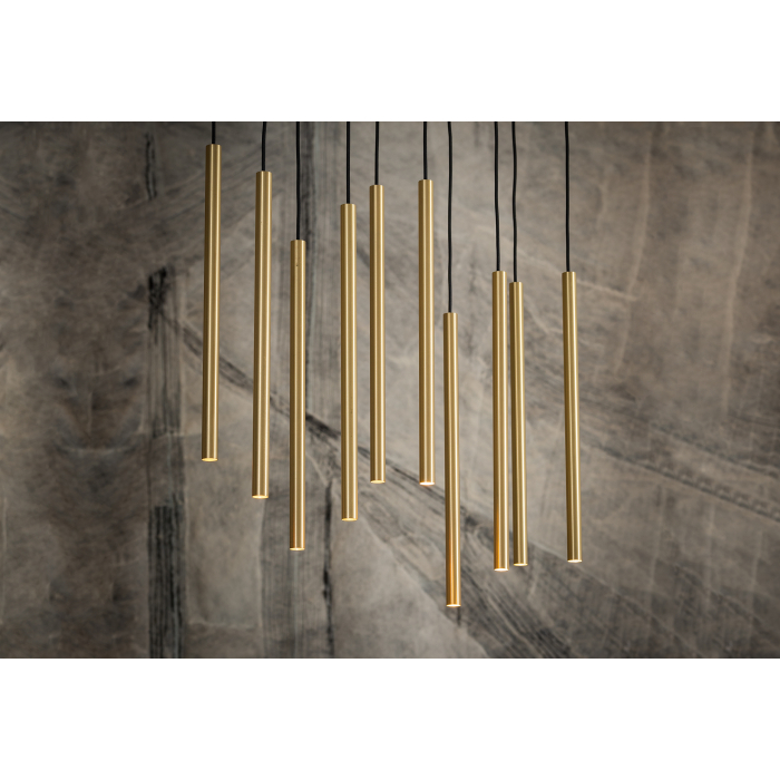 Nowodvorski LASER 490 Sufitowa Wisząca Max moc 10x10W only LED G9  Mosiądz 8924