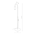 Nowodvorski EYE FLEX Podłogowa Max moc 1x10W only LED GU10  Biały 8934
