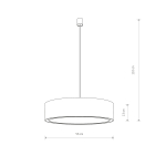 Nowodvorski MIST Sufitowa Wisząca Max moc 3x25W only LED E27  Biały 8942