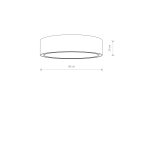 Nowodvorski MIST Sufitowa Plafon Max moc 3x27W only LED E27  Biały 8943