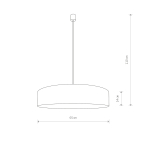 Nowodvorski TURDA Sufitowa Wisząca Max moc 3x25W only LED E27  Złoty 8950