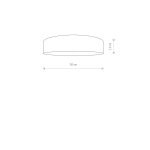 Nowodvorski TURDA Sufitowa Plafon Max moc 3x25W only LED E27  Biały 8952