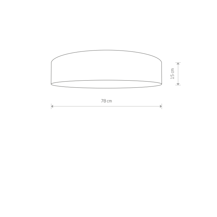 Nowodvorski TURDA Sufitowa Plafon Max moc 7x25W only LED E27  Szary 8960