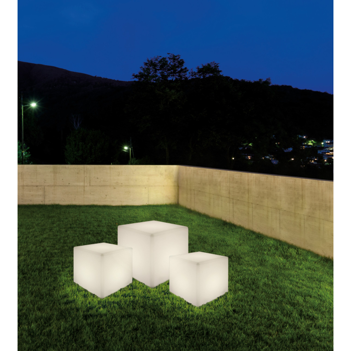 Nowodvorski CUMULUS CUBE L Zewnętrzna Przenośna Max moc 1x60W E27 IP44 Biały 8965