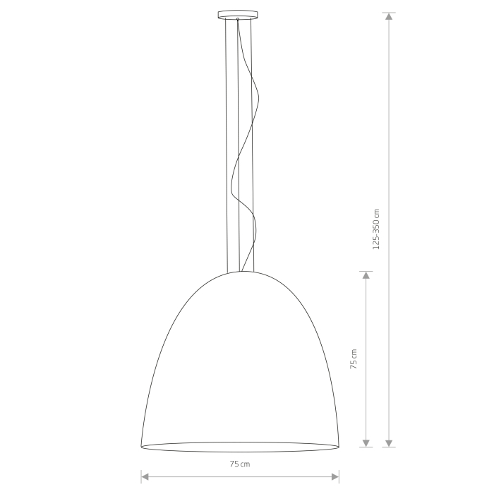 Nowodvorski EGG XL Sufitowa Wisząca Max moc 7x40W E27  Czarny 9026