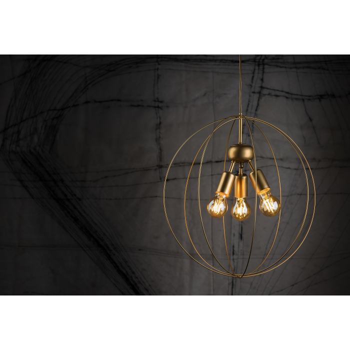 Nowodvorski BULLET Sufitowa Wisząca Max moc 3x60W E27  Złoty 9061
