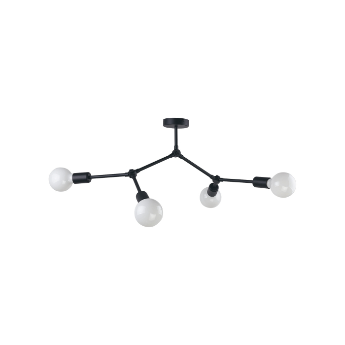 Nowodvorski TWIG Sufitowa Plafon/Przysufitowa Max moc 4x60W E27  Czarny 9140