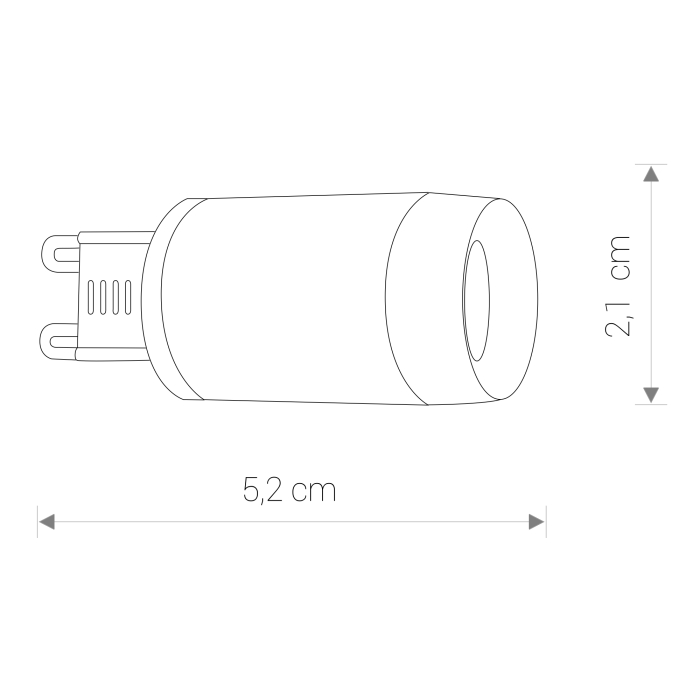 Nowodvorski BULB LENS LED, G9, 3W Źródła światła i akcesoria G9 Max moc 3W LED 9173