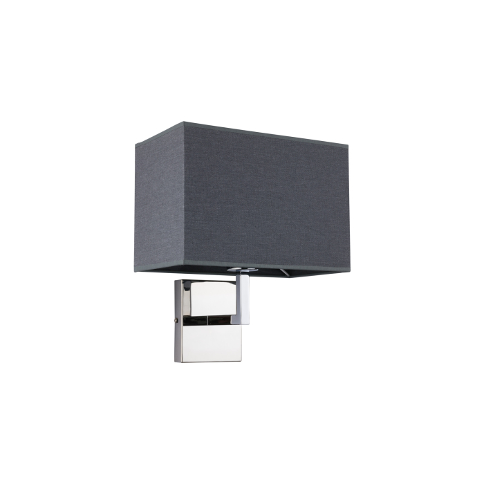 Nowodvorski HOTEL Ścienna Kinkiet Max moc 1x60W E27  Szary 9218